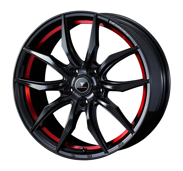 NOVARIS ROHGUE VF ۥ PIANO BLACK/RED LINE 177.0J 42 5H114.3 1ʬ(4) 40066