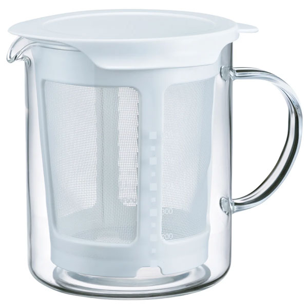 ϥꥪ/HARIO ݥå 600ml Ǯ饹 Żҥ󥸤ǵڤˤȤ DP-600-W(00307543)