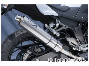 ヤマモトレーシング spec-A マフラー SUS SLIP-ON チタン 品番：40253-01NTB カワサキ Z250 2013年～