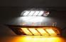  å  2017-2018ɿ  󥷥ʥ졼 12V LED DRL ǥ ˥ 饤  ե  white and yellow AL-BB-1748 AL