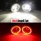  ʥХ åȥȥå D40 4000LM H11 LED ե 饤  DRL 12V 2005 2006 2007 2008 2009 2010 2011 2012 Red Angel Eye AL-BB-1754 AL