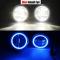  顼 Z51 4000LM LED ե 饤 󥸥 ϥ  DRL 12V 2007 2008 2009 2010 2011 2012 2013 2014 Blue Angel Eye AL-BB-1766 AL