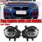車用ライト ペア フロント LED フォグライト フォグランプ DRL ドライビング ランプ 適用:-BMW F20 F22 F30 F35 LCI W LED バルブ 63177248911 63177248912 ブラック AL-MM-8366 AL
