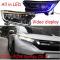 ѥ饤 2ԡ إåɥ饤 Ŭ: CR-V CRV 2017-2019/2012-2015 إå  LED DRL ե 饤 BI-Υ  Υ HID LED إåɥ饤 ۥ CRV 2017-2019 AL-OO-0402 AL