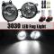 ѥ饤 4000lm ե饤 LED ǥӥ  DRL H11 12V  Ŭ: ȥ西 RAV4 ϥ    ɥ  ꥹ å ץꥦ 3030 LED AL-OO-0936 AL