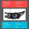 ѥ饤 إå  Ŭ: ϥ LED إåɥ饤 2015-2018 إåɥ饤 ϥ DRL 󥫡 ϥ ӡ 󥸥  ץ  LED AL-OO-7802 AL