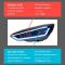 ѥ饤 إå  Ŭ: ե/FORD ե LED إåɥ饤 2015-2018 إåɥ饤 ե DRL 󥫡 ϥ ӡ 󥸥  ץ  Х֤ʤ AL-OO-8073 AL