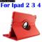 iPad iPad 2/3/4  PU쥶 ǥץ쥤360ٲž С [Red for ipad 2 34] AL-AA-2969 AL
