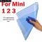 iPad ե  iPad mini ꥳ С åץ 5 3ƩեTPU Хå ९ꥢ륹 [Blue for Mini] AL-AA-3204 AL
