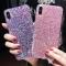 スマホケース 輝く グリッター ケース ソフト ハート シリコン TPU 背面 カバー 選べる7カラー レッド～シルバー 選べる11適用品 iPhone 5/5s/SE～iPhoneXSMax AL-AA-9027 AL