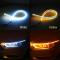 2 Сե쥭֥ LED DRL ȥå إåɥ饤ȥǥ˥󥰥饤ȶư ʥ  45cm, 60cm White-Yellow AL-BB-1115 AL