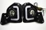 2 LED ȥ西 ϥ 2014 2015 2016 2017 2018  ʥ 12V ABS ե  DRL ǥ White and yellow AL-BB-1225 AL