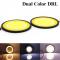 LED ǥ˥󥰥󥷥ʥ饤ȥ饤ȥǥ奢륫顼 DRL 12V ǥ饤 LED 饦 COB ۥ磻  顼 LED Х Dual color 12W AL-BB-1555 AL