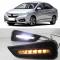2 ǥ饤 LED ǥ˥󥰥饤 12V DRL ۥ ƥ 2015 2016 2017  顼顼 ʥ   White Yellow blue AL-BB-1570 AL