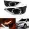  2ԡ LED ǥ ˥ 饤 DRL ե   ʥ Ŭ: ۥ BR-V BRV 2016 2017 ɿ 12V AL-FF-1334 AL