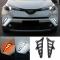 ѥ饤 2ԡ DRL ǥ ˥ 饤 LED ɥ饤ӥ ۥ磻 󥫡 ɥ饤 ʥ  Ŭ: ȥ西 CHR C-HR 2016-2018 ۥ磻- AL-MM-2197 AL