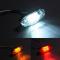 車用ライト 2ピース 防水 ABS LED サイド マーカー ウインカー ライト ブレーキ シグナル ランプ 12/24V ホワイト イエロー レッド 適用: トラック トレーラー ホワイト～イエロー AL-MM-8350 AL
