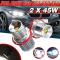 ѥ饤 2ԡ 45W ۥ磻 LED 󥰥  LED ޡ HALO  饤 Х إåɥ饤 Х Ŭ: BMW E39 E53 E60 E61 AL-MM-8514 AL