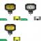ѥ饤 1ԡ LED إåɥ饤 Ŭ: ȥХ ȥå ȥ饯 ȥ졼顼 SUV ATV - LED  饤 12V 24V ե 12D 12D  F AL-NN-6177 AL