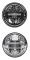 ѥ饤 7  LED إåɥ饤 饦 Ŭ: /JEEP 󥰥顼 JK TJ ϥޡ/HUMMER H1 H2 12V 24V  饤 顼/LADA 44 Х ˡ 1ԡ ֥å1ԡ С AL-OO-0866 AL