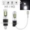  H1 H3 LED Х ѡ ֥饤 ե饤 إåɥ饤 30SMD 4014 12V 6000K ɿ ˥ 饤  ȥХ  H1H3 AL-RR-4653 AL