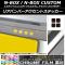 リアバンパーアクセントステッカー クローム調 ホンダ N-BOX/N-BOXカスタム JF3/JF4 2017年09月～ 選べる20カラー 入数：1セット(4枚) AP-CRM2883