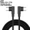 USB Type-C֥ ֥å 2m 60W ʥԤߥ - LL PD®б AP-UJ0998-BK-2M