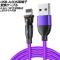 USB-A/iOSü Ѵ֥ ѡץ 0.5m ͥž - LED饤դ AP-UJ1024-PU-50CM