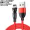 USB-A/iOSü Ѵ֥ å 0.5m ͥž - LED饤դ AP-UJ1024-RD-50CM