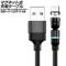 ޥͥåȼť֥ ֥å 0.5m MicroUSBͥ žإå LED饤դ AP-UJ1042-BK-50CM
