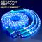 ޥUSBť֥ ֥롼 1.2m TPEǺ Type-C/MicroUSB/iOSüҤҤȤĤˡ®б AP-UJ1054-BL