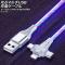 ޥUSBť֥ ޥ顼 1m TPEǺ Type-C/MicroUSB/iOSüҤҤȤĤˡ AP-UJ1066-RGB-1M
