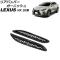 リアバンパーガーニッシュ レクサス NX250/NX350/NX350h/NX450h+ 20系 2021年11月～ ブラックカーボン ABS製 メッシュタイプ 入数：1セット(左右) AP-XT2199-BKC
