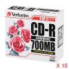 С٥(Verbatim) CD-R 1å(1010) SR80PP10C(60777)