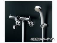 カクダイ サーモスタットシャワー混合栓（デッキタイプ） 品番：175