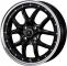NOVARIS ASSET S1 ۥ BLACK/RIM POLISH 154.5J 45 4H100 1ʬ(4) 41329